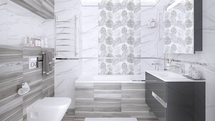 Elegance Декор-2 белый 20х50