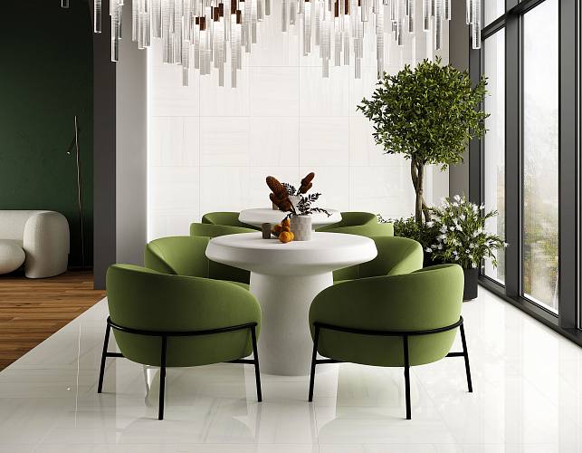 Dolomite Natural Керамогранит белый 60x60 Полированный