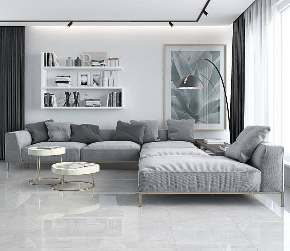 Vitrum Grigio Керамогранит серый 60x60 полированный