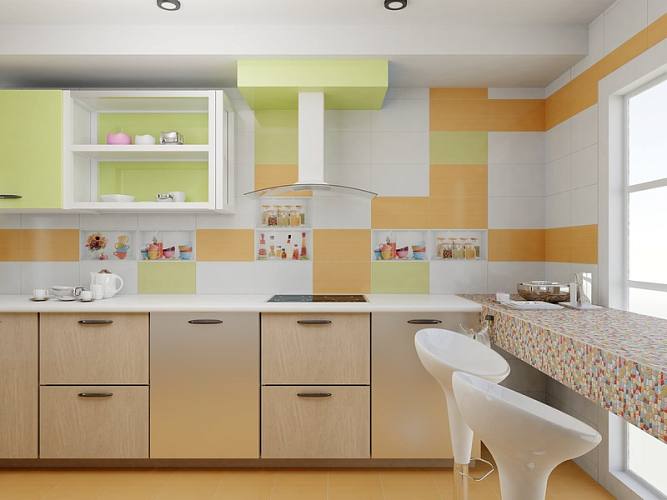 Плитка настенная Green (КПО16МР101) 25x45