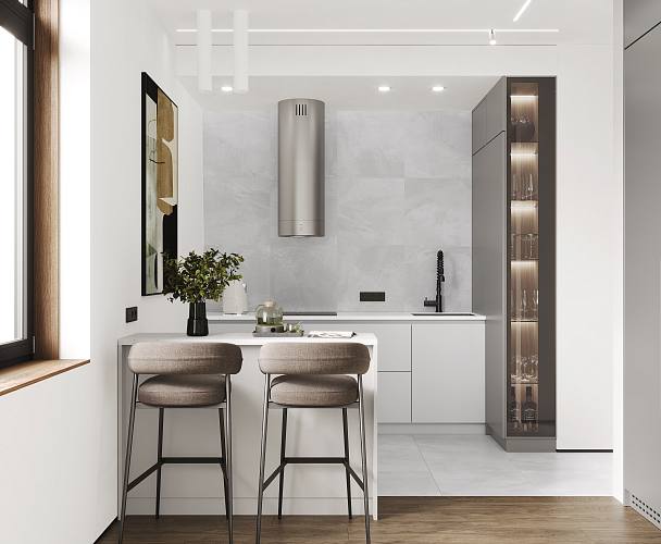 Concrete Mystic Silver Керамогранит светло-серый 60х120 Матовый