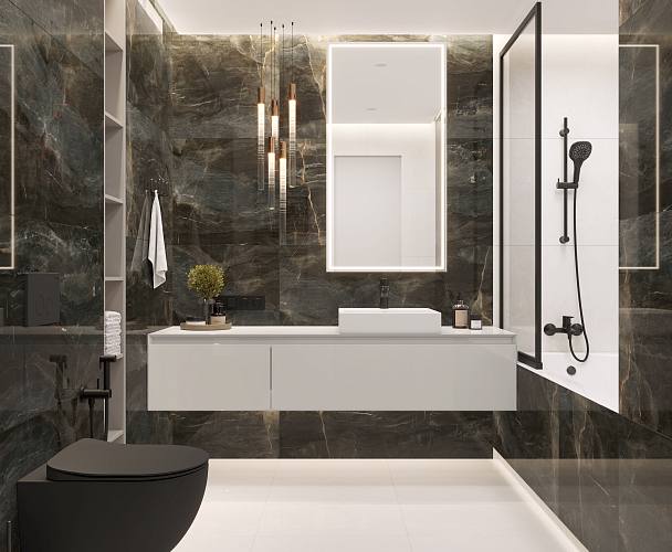 Stellar Wind Керамогранит темно-серый 60x120 Полированный