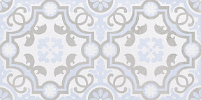 Депо Плитка настенная узор голубой 34017 25х50